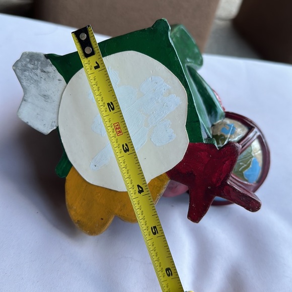 Vintage Ceramic Santa Checking His Route 1992 - Picture 9 of 16